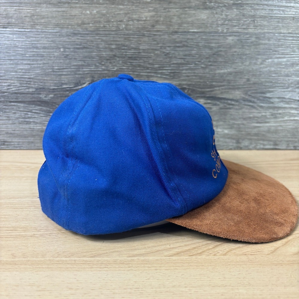 Vintage Short Companies Hat Cap Snapback Blue USA Made One Size Adjustable - Picture 7 of 11